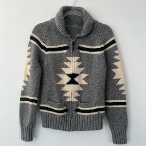 TNA Aritzia Sea to Sky Women’s Lambswool Full Zip Sweater Size S